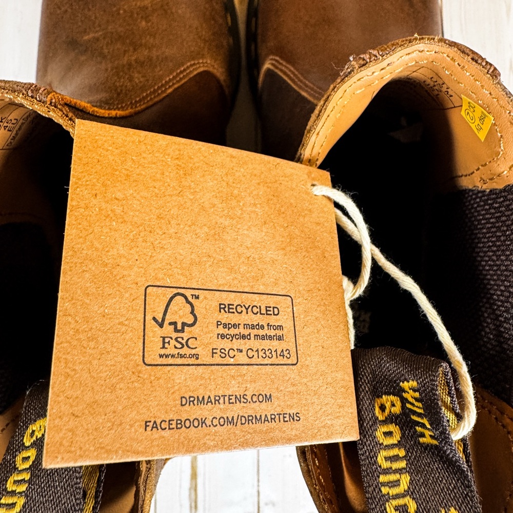 Dr. Martens Men’s Slip-On Chelsea Boots – Size 11 (Brown) – NWT - Picture 7 of 12